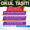 Okul Servisi 4+1 Kamera Seti – 7" Kayıtlı Monitör | 256GB