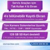 Okul Servisi 4+1 Kamera Seti – 7" Kayıtlı Monitör | 256GB