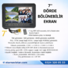 Okul ve Servis Taşıtları Dört Kameralı 7" Ekranlı 4 Kamera Dahil Full Set