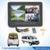 Okul ve Servis Taşıtları Dört Kameralı 7" Ekranlı 4 Kamera Dahil Full Set