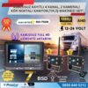 2 Kablosuz Kameralı 7 inç Kayıtlı Monitör Full HD BSD Kör Nokta Uyarı Sistemli Tak Kullan Kamera Seti