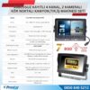 2 Kablosuz Kameralı 7 inç Kayıtlı Monitör Full HD BSD Kör Nokta Uyarı Sistemli Tak Kullan Kamera Seti