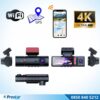 4K Ultra HD 2 Kameralı Ön ve iç  Wifi GPS G-Sensör Park Modu Dashcam Kamera