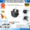 AHD 720P ve Analog Pal Çevrilebilir 170 Derece Balıkgözü Geniş Açılı  Geri Görüş Kamerası