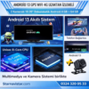 Android 13 Kayıtlı 2 Kameralı 4GB 64GB Carplay 4G Wifi Uzaktan İzlemeli Araç Kamera Seti