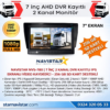 Kayıtlı 7 inç ikiye Bölen 2 Kanal Split AHD 1080P/720P destekli 4 Pin 256 GB SD Destekli Monitör