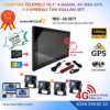 Uzaktan izlemeli 10 inç 4 Kanal 4G GPS BSD Kör Nokta Uyarı Sistemli Profesyonel Araç Kamera Seti