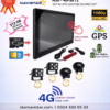 4G Uzaktan İzlemeli 10 İnç 4 Kanallı GPS BSD Kör Nokta Uyarılı Kamera Seti