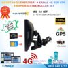 Uzaktan izlemeli 10 inç 4 Kanal 4G GPS BSD Kör Nokta Uyarı Sistemli Profesyonel Araç Kamera Seti