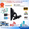 Uzaktan izlemeli 10 inç 4 Kanal 4G GPS BSD Kör Nokta Uyarı Sistemli Profesyonel Araç Kamera Seti