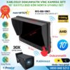 Kayıtlı 10" Dokunmatik Kablosuz Vinç Kamera Seti 30X Optik Zoom Full HD 1080p BSD Kör Nokta Uyarılı