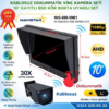 Kayıtlı 10" Dokunmatik Kablosuz Vinç Kamera Seti 30X Optik Zoom Full HD 1080p BSD Kör Nokta Uyarılı
