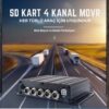 4 Kanal AHD 1080P Full HD Offline Profesyonel Mobil DVR Kayıt Cihazı